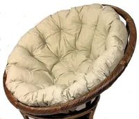 Polster für Papasansessel , Auflage , Ersatzpolster Papasan D 110 cm , Stoff Loneta soft gray