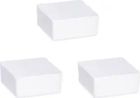 WENKO Raumentfeuchter Cube Nachfüller 1000 g, 3er Set, 3er Set, Weiß, Calciumchlorid weiß