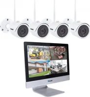 Zestaw kamer WLAN Secutek SLG-WIFI3604M4FE200 - kamera 4x2MP, rejestrator NVR 12"