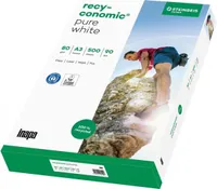 recyconomic PURE White Recyclingpapier, 80 g/m², DIN A3 - 500 Blatt