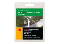 Kodak 185H030217 kompatibel für HP 2133 F6U68AE, F6U67AE 302XL Black/Color