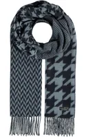FRAAS Schal Handstoooth Scarf Navy blau