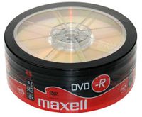 maxell DVD-R 120 Minuten 4.7 GB 16x 25er Shrink