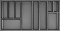 Agoform Besteck Organizer Sky Besteckeinsatz 920x53x473mm schiefgrau Kunststoff