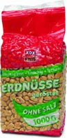 XOX geröstete Erdnüsse ohne Salz in einem fein nussigen Aroma 1000g