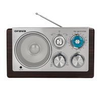 Retro rádio ORAVA - čierno-strieborné