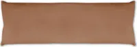 Seitenschläfer Kissenhülle, Hülle für Ihr Füllkissen oder Seitenschläferkissen (ca. 40x120cm / Braun)