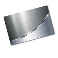 Glas-Herdabdeckplatte Ceranfeldabdeckung 2x40x52 Zweiteilig Metallcurve 