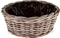 Übertopf geflochten Pflanzkorb Blumentopf Rattan Ø 35 cm