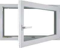 Meeth Kellerfenster 80 x 40 cm DIN rechts 1 Flügelig Dreh-Kipp weiß