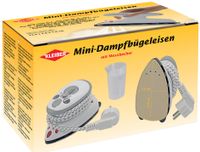 KLEIBER Mini-Dampfbügeleisen weiß/grau