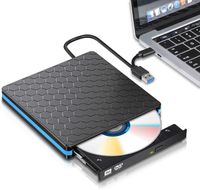 Externes DVD-Laufwerk, USB 3.0-Typ-C-CD-Laufwerk, Dual-Port-DVD-Player, tragbarer optischer Brenner, Writer-Rewriter, Hochgeschwindigkeits-Datenübertragung