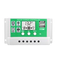 30A Digital Solar Laderegler Solar Panel Controller Regulator 12V/24V Mit USB DE