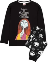Nightmare Before Christmas - Schlafanzug mit langer Hose für Kinder NS6920 (128) (Schwarz/Weiß)