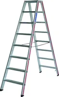 Hymer Stehleiter, 2x4 Stufen, Holm 71 mm, Länge 1,04 m, Arbeitsleiter, Leiter