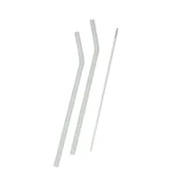 Strohhalm Set aus Stahl, Papier oder Glas Transparent