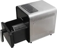 Hagenuk Heißluftfritteuse mit Rotisserie 8L 1650W Edelstahl-Drehkorb