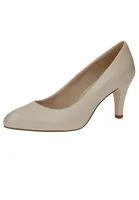 Caprice Pumps - Beige Glattleder Größe: 40 Normal