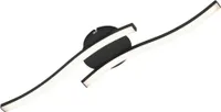 LED Deckenleuchte Deckenlampe 2-flammig 12 W 3000K Schwarz Metall Briloner