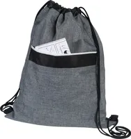 Sportbeutel aus 300D Snow-Polyester und Non-Woven mit Vorfach
