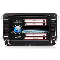7" 2 Din autorádio Navi GPS CD DVD USB BT pre VW Golf 5 6 Passat EOS Seat Škoda RDS