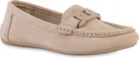 VAN HILL Damen Mokassins Slippers Bequeme Freizeit Profil-Sohle Schuhe 841555, Farbe: Beige, Größe: 39