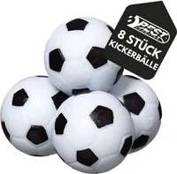 Best Sporting Kickerbälle I Tischkicker-Ersatzbälle 36 mm I 4 hochwertige Kickertisch-Bälle im Set I Tischfussball Profi Bälle im klassischen weiß schwarzen Design I Ersatzbälle Set