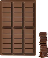 Silikon Schokoladenform für Schokoladentafel Silikonform 30 Schokoladenstückchen brechbare Form Schokoriegel Schokoladenriegel Schokolade