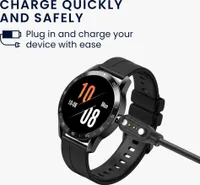 kwmobile USB Kabel Charger kompatibel mit Blackview X1 (Number B00101) / X2 Smartwatch Ladekabel - Smart Watch Ersatzkabel - Fitnesstracker