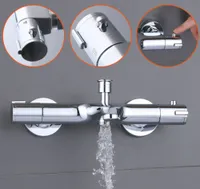 Koupelnová baterie Sprchová baterie 38 ℃ Termostatická směšovací baterie Chrome Tap