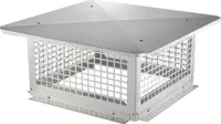 VEVOR komínový kryt z nerezové oceli 304 komínová clona 582x582x245mm dešťová clona komínová clona komínová clona komínová clona