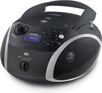 Grundig GRB 4000, CD-Player schwarz/ sil­ber, FM/DAB+ Radio, CD-R/RW, Bluetooth