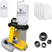 BAMATO Absauganlage AB-550 inkl. Adapter Set und 5 Spänesäcke