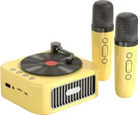 Przenośny głośnik bezprzewodowy w stylu klasycznej płyty CD, technologia BT5.3, głośnik z dwoma mikrofonami, scena stereo, dźwięk hi-fi, AUX, pamięć flash USB, karta TF, 10 godzin odtwarzania, przenośny