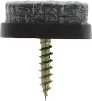 Tarrox Filzgleiter mit Schraube 20 mm rund braun 24 Stück