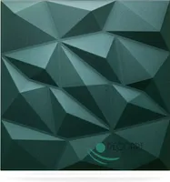 DECCART | Kasetony sufitowe 3D | Panele ścienne | Brylant zielony 50x50cm | 0,25m2