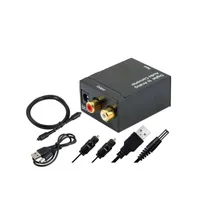 Digitálně analogový převodník z optického TOSLINK+koaxiálního S/PDIF na RCA (Cinch) stereo audio