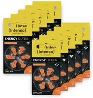 Intenso Hörgeräte Batterien | Zink-Luft A13 60er Pack