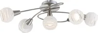 Globo Lighting Deckenleuchte Metall Nickel matt, 5x E14