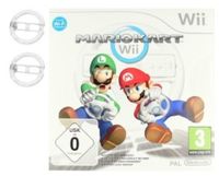 Nintendo Wii Mario Kart Spiel+ 2X  Lenkrad Weiß