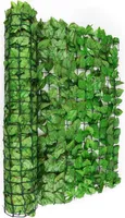 Fency Dark Ivy Sichtschutzzaun Windschutz 300x100 cm Efeu dunkelgrün, Farbe:Hellgrün, Variante:100 cm / Buche