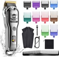 Hatteker Haarschneide-Kit Pro Haarschneidemaschinen für Männer Professionelle Friseurschneidemaschinen IPX7 Wasserdichtes Akku