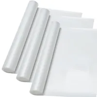 Basera® Regalaufsatz Wasserdichte transparente Antirutschmatten, 4x 150 x  50 cm, zuschneidbar, für Kühlschrank und Schublade