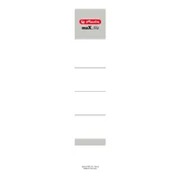 10 herlitz Ordneretiketten maX.file weiß für 5,0 cm Rückenbreite