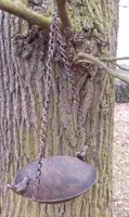 Vogeltränke  Vogelbad Vogelfutterstelle zum Hängen Eisen bronzefarben