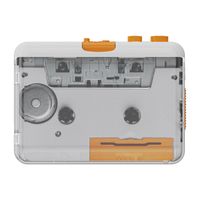 ezcap218SP Kassettenspieler, tragbarer Kassettenspieler, Kassetten-zu-MP3-Format, Weiß, Lieferung ohne Batterie