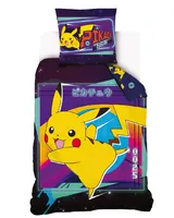 Zestaw pościeli Pokémon Electric 140x200 cm z mikrofibry