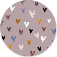Samolepka Samolepicí tapety Circle Hearts skandinávský styl