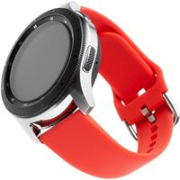 Armband Fixed Silicone Strap 20mm für Smartwatch, Rot