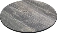 COMPACT | Gastro HPL Tischplatte | Ø 70 cm | Rustikal Kiefer | Rund | Gastro HPL Tischplatte